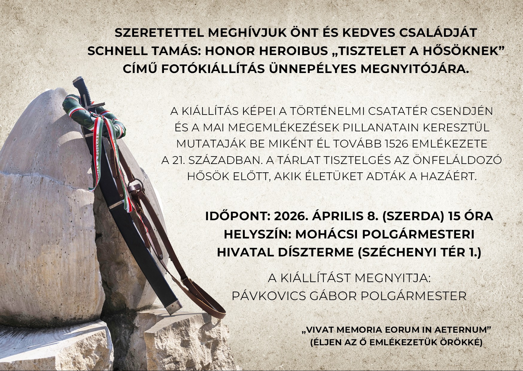 Fotókiállítás: Honor Heroibus – Tisztelet a hősöknek