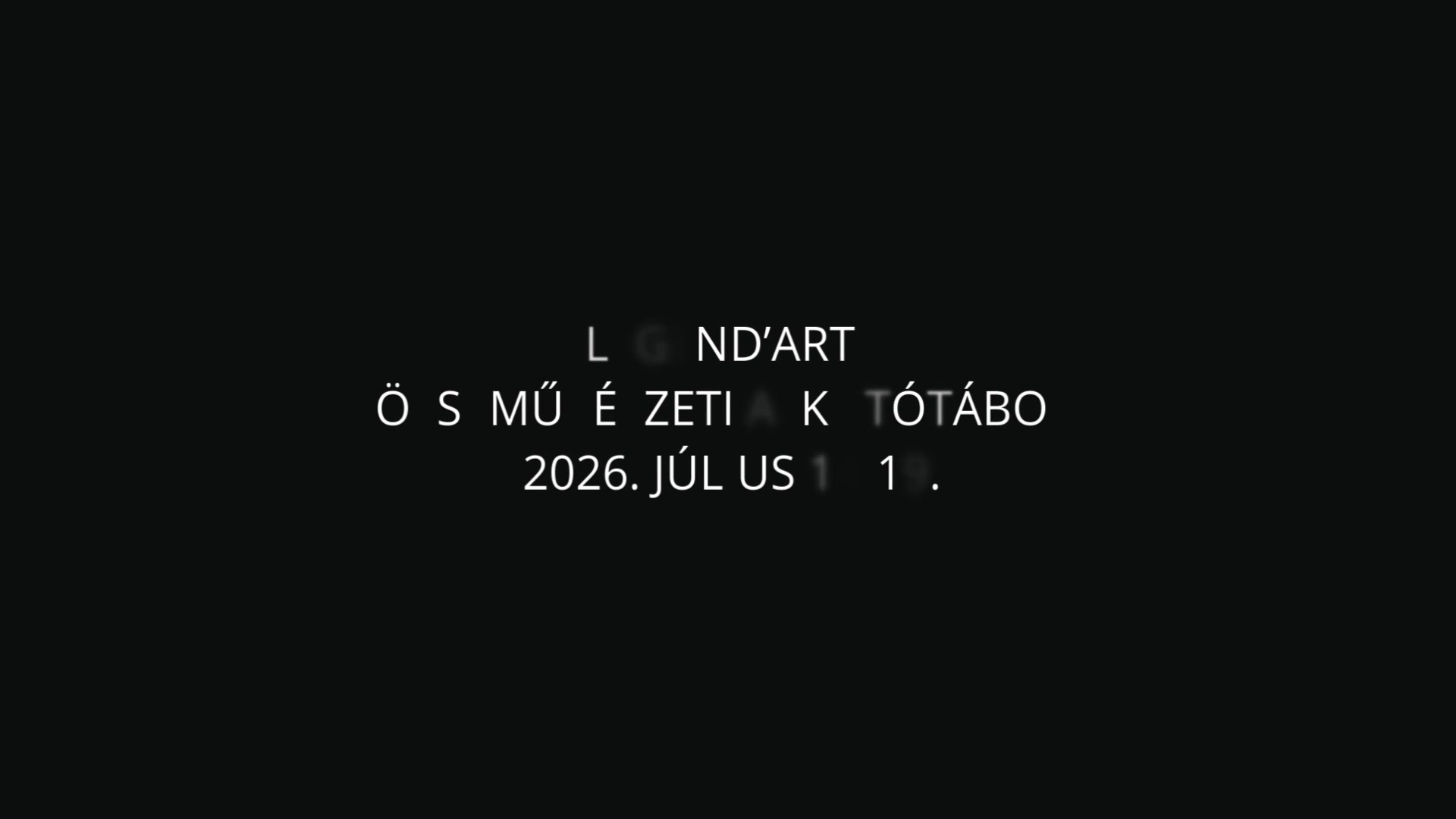LEGEND'ART ÖSSZMŰVÉSZETI ALKOTÓTÁBOR - 2026. július 14-19.