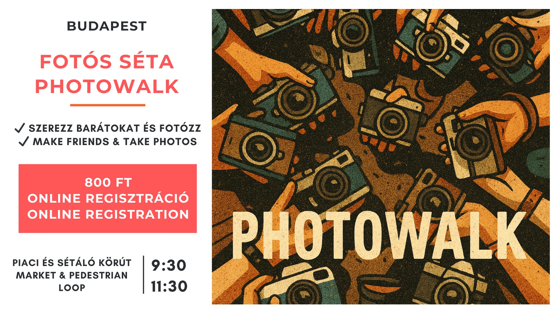 📸 Baráti találkozó & közös fotós séta / Make friends & Photowalk Meetup