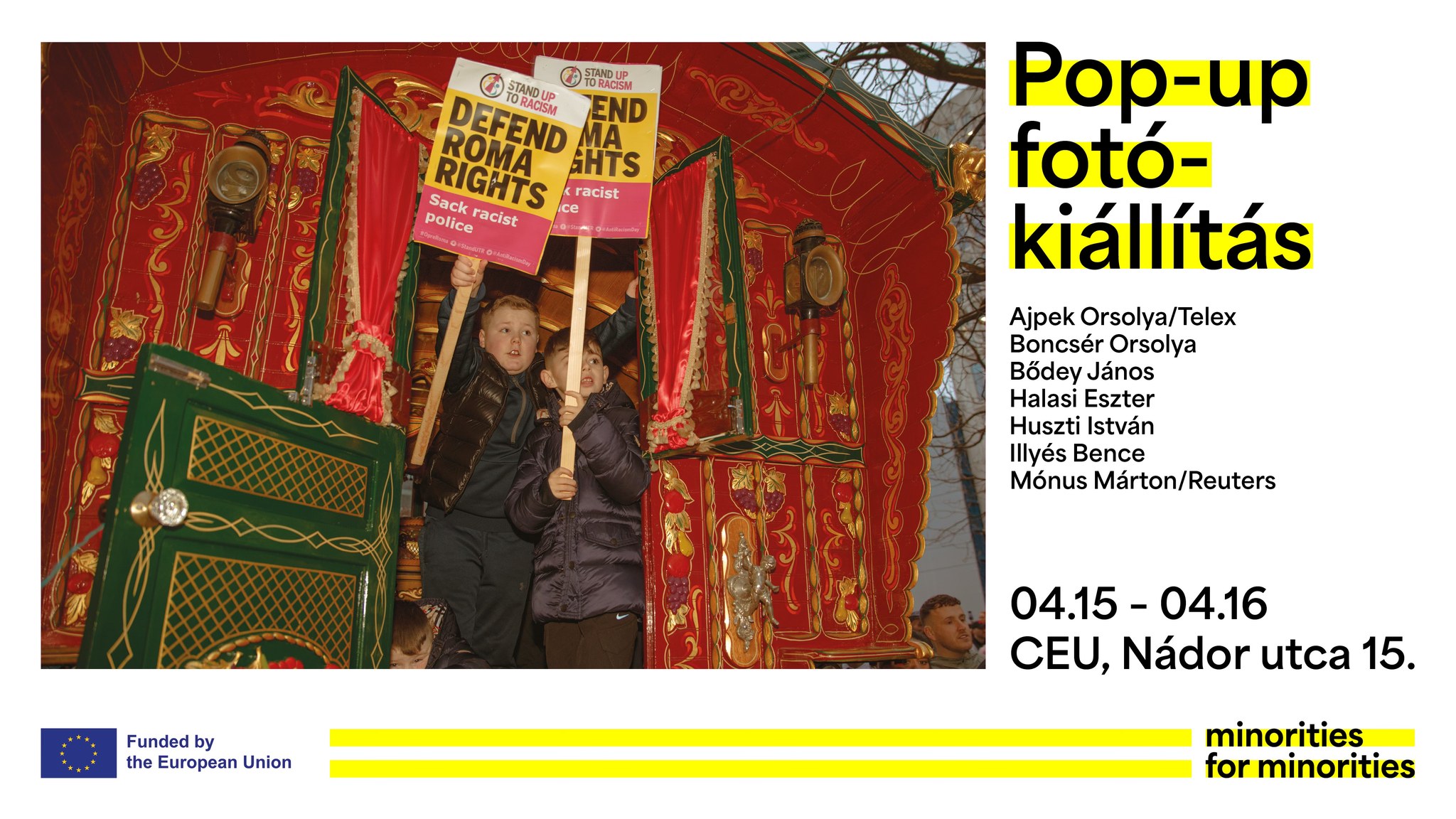 POP-UP fotókiállítás a kisebbségekért - Minorities for minorities