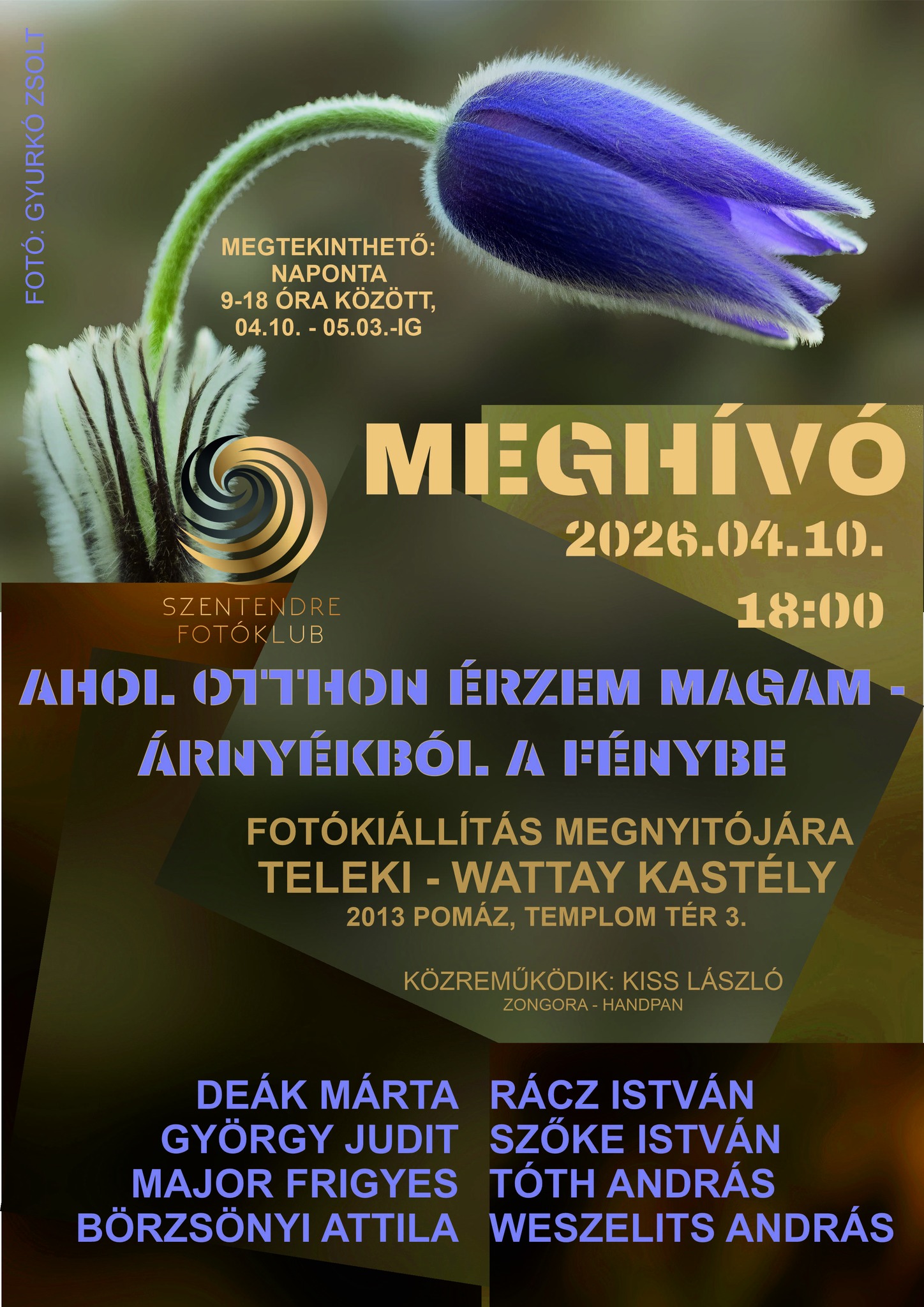 Szentendre Fotóklub kiállítása a Teleki-Wattay kastélyban