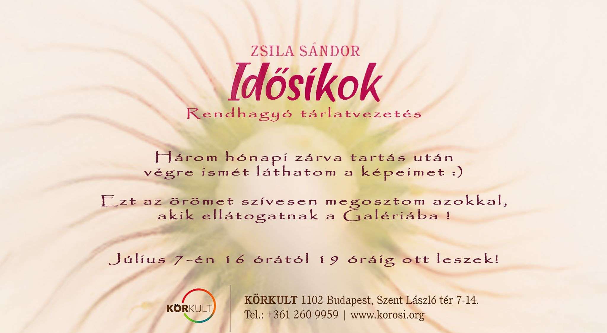Zsila Sándor: Idősíkok - Tárlatvezetés, 3 hónap után végre