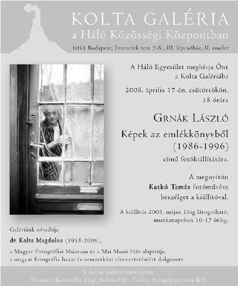 Grnák László: Képek az emlékkönyvből 1986-1996