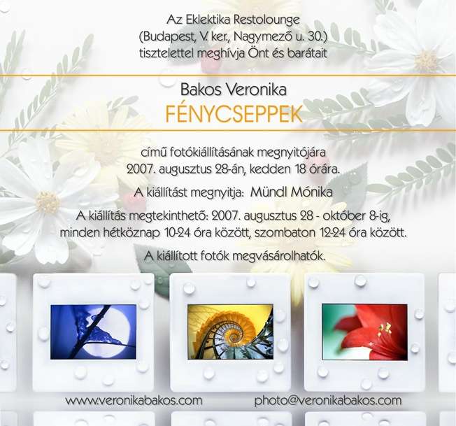 Bakos Veronika: Fénycseppek