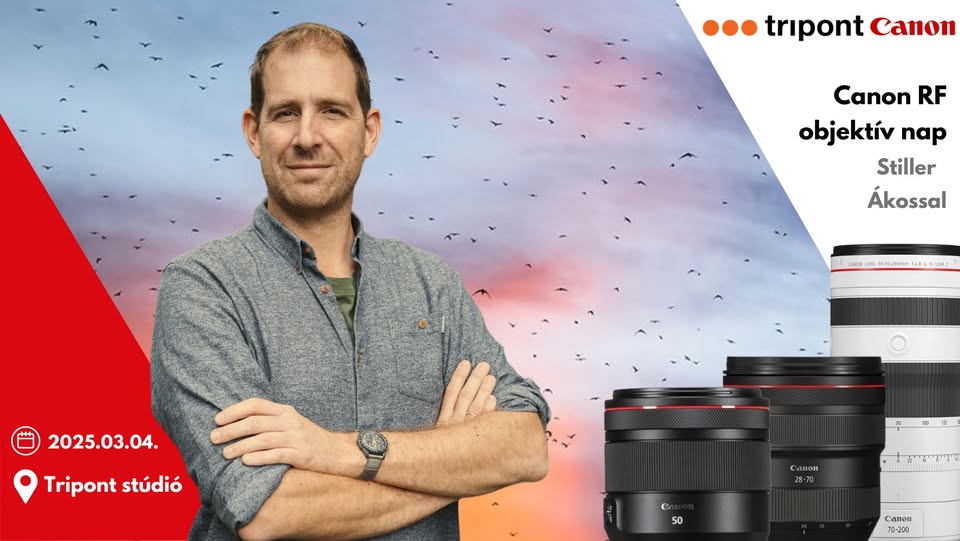 Canon RF objektív nap Stiller Ákossal