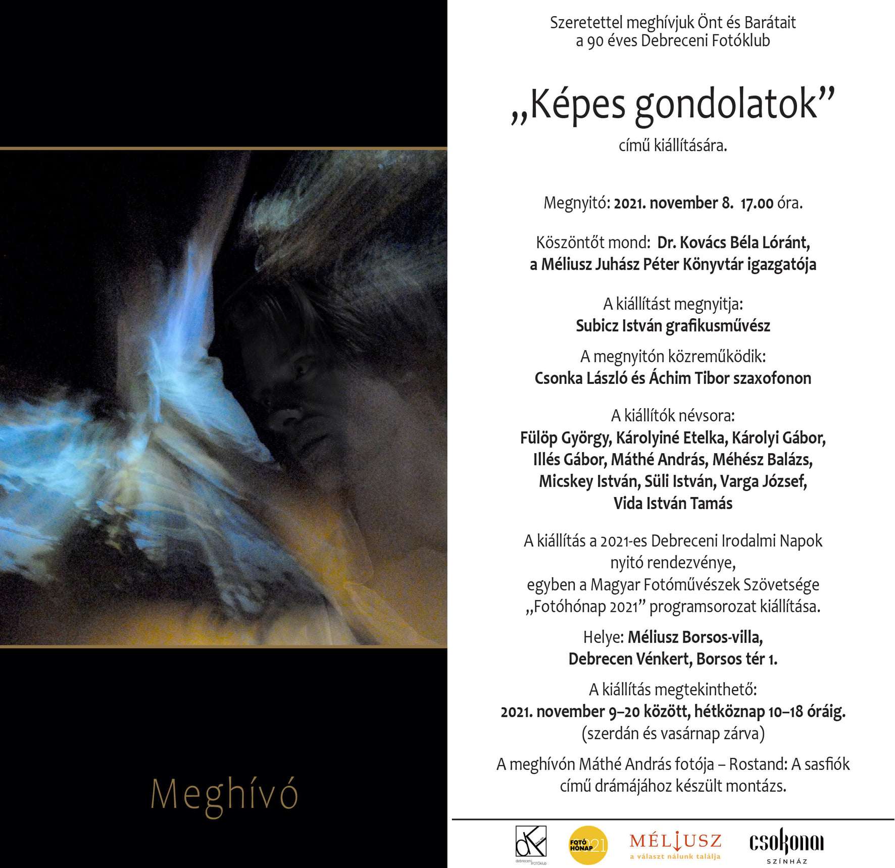 Képes gondolatok – a 90 éves Debreceni Fotóklub kiállítása