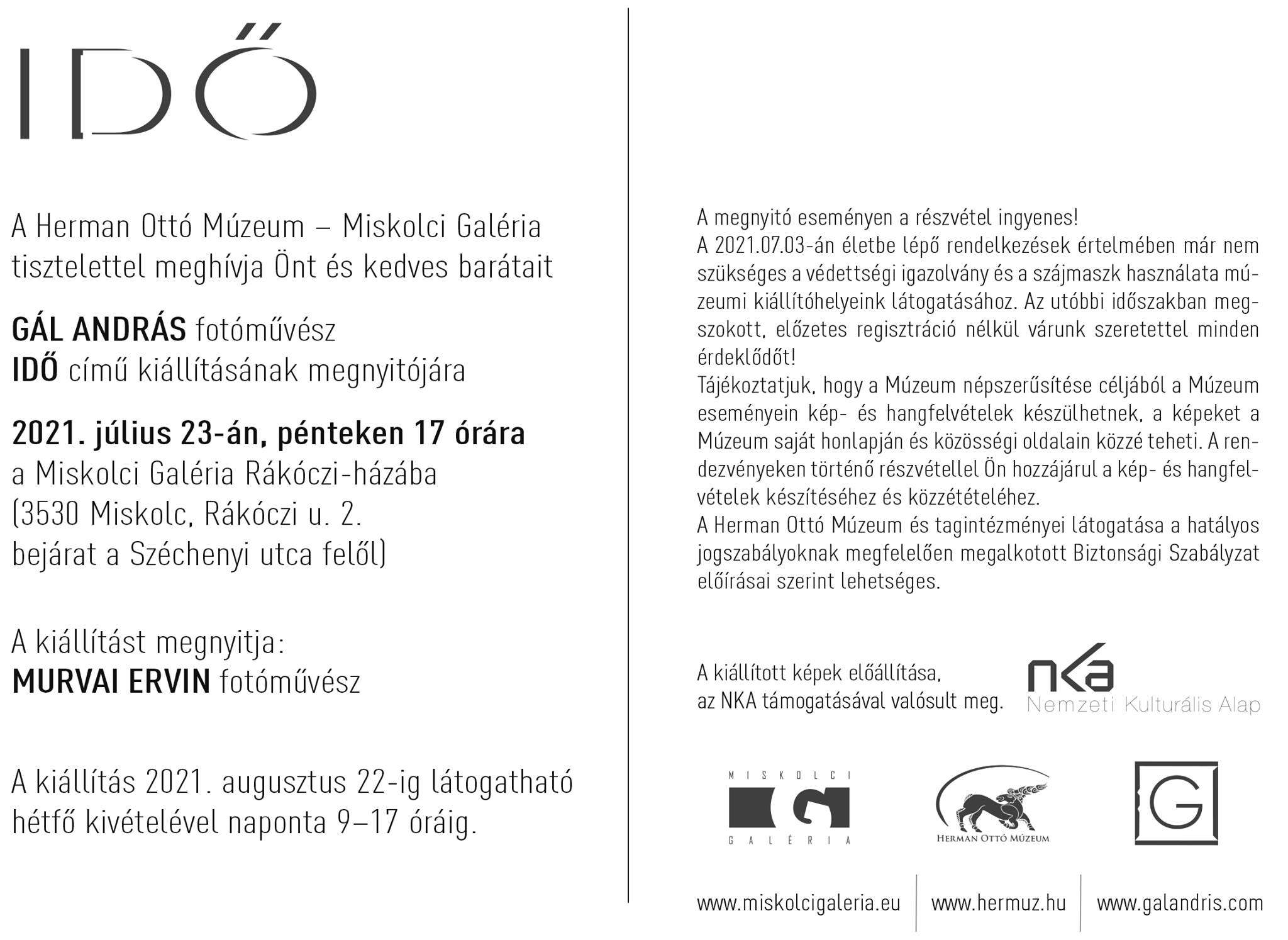Gál András - Idő - fotókiállítás