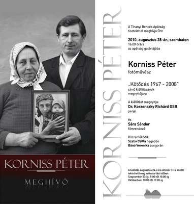 Korniss Péter kiállítása Tihanyban: Kötődés 1967 - 2008