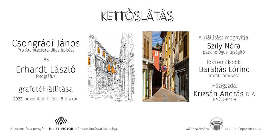 Kettőslátás - Csongrádi János és Erhardt László kiállítás megnyitó