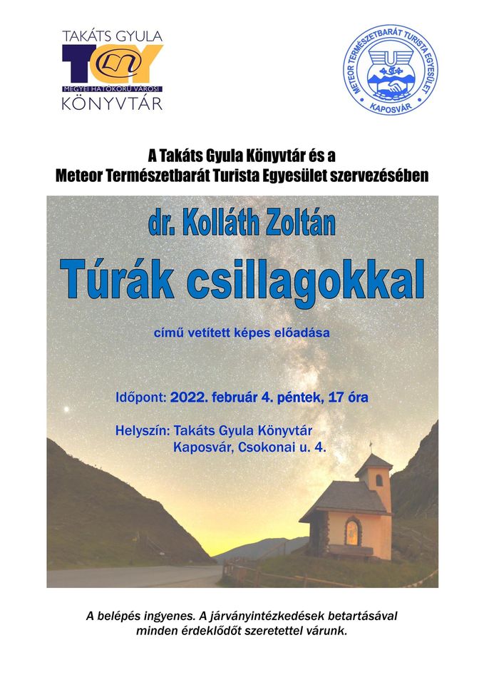 Dr. Kolláth Zoltán: Túrák csillagokkal