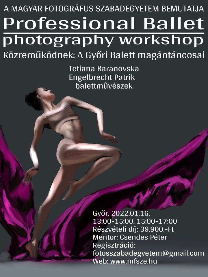 Professional Ballet- Photography Workshop feat. the dancers of Győri Balett