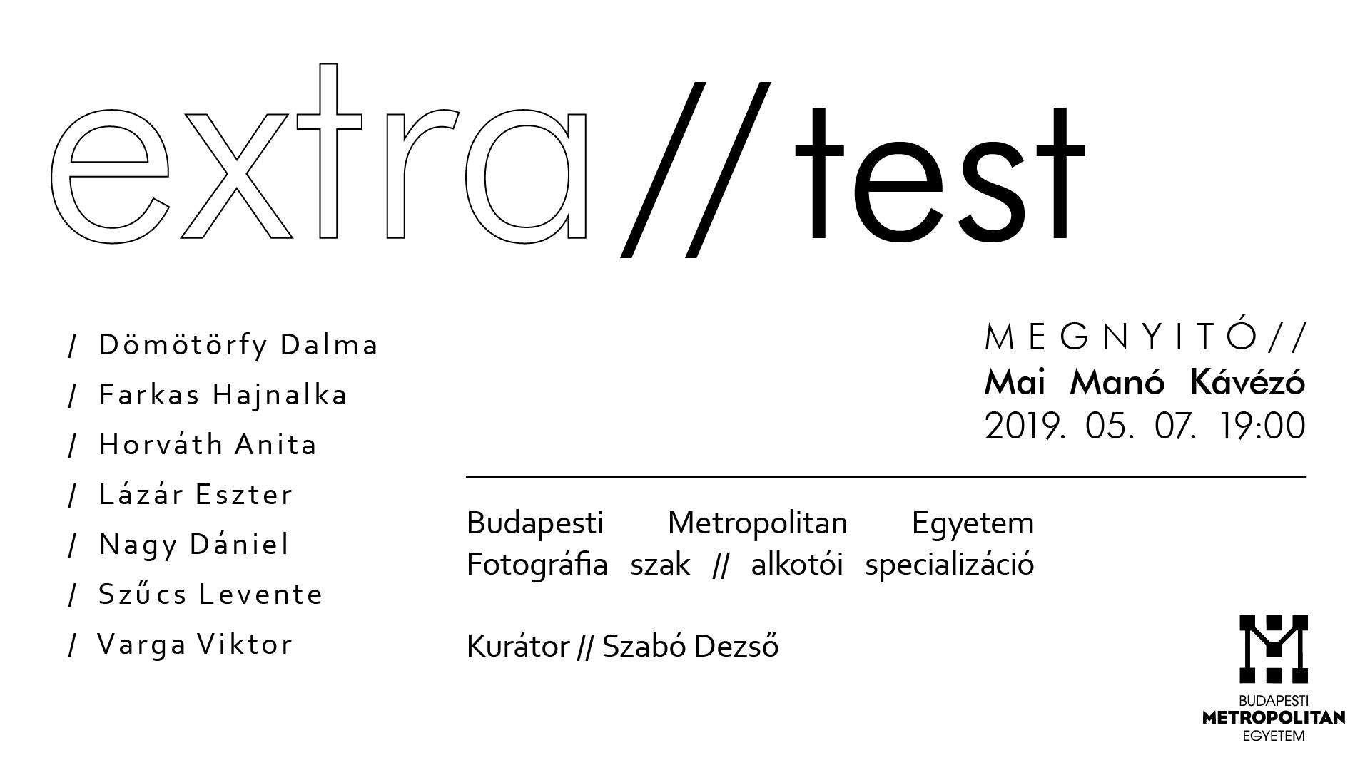 Extra//test - Kiállításmegnyitó
