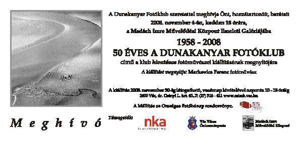 1958-2008 50 éves a Dunakanyar Fotóklub