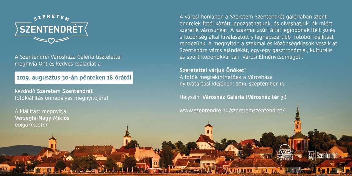 Szeretem Szentendrét fotókiállítás