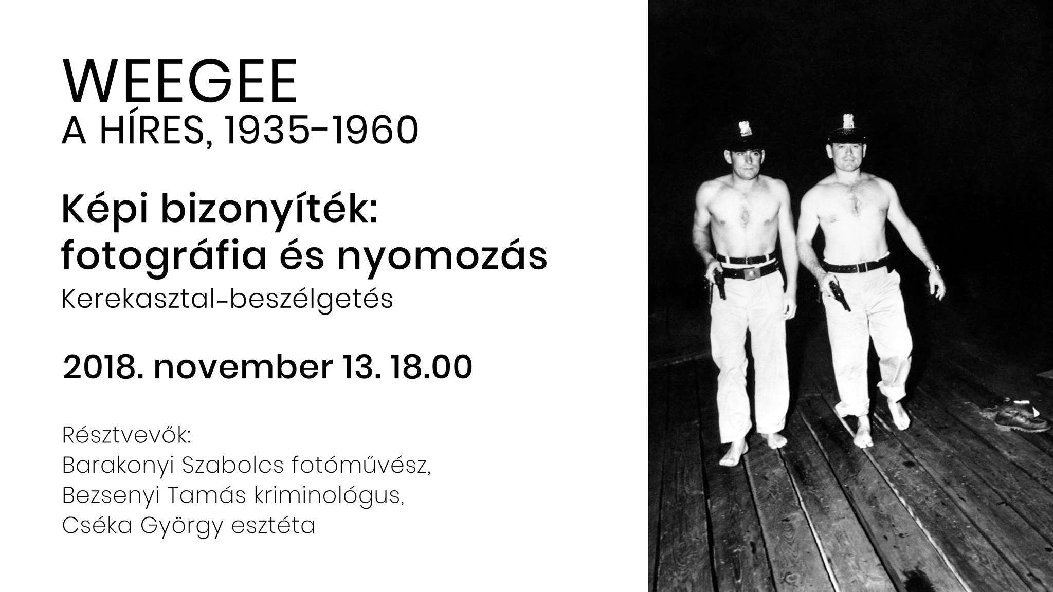 Képi bizonyíték: fotográfia és nyomozás kerekasztal-beszélgetés