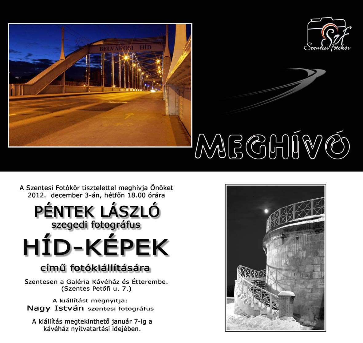 HÍD-KÉPEK Péntek László kiállítása