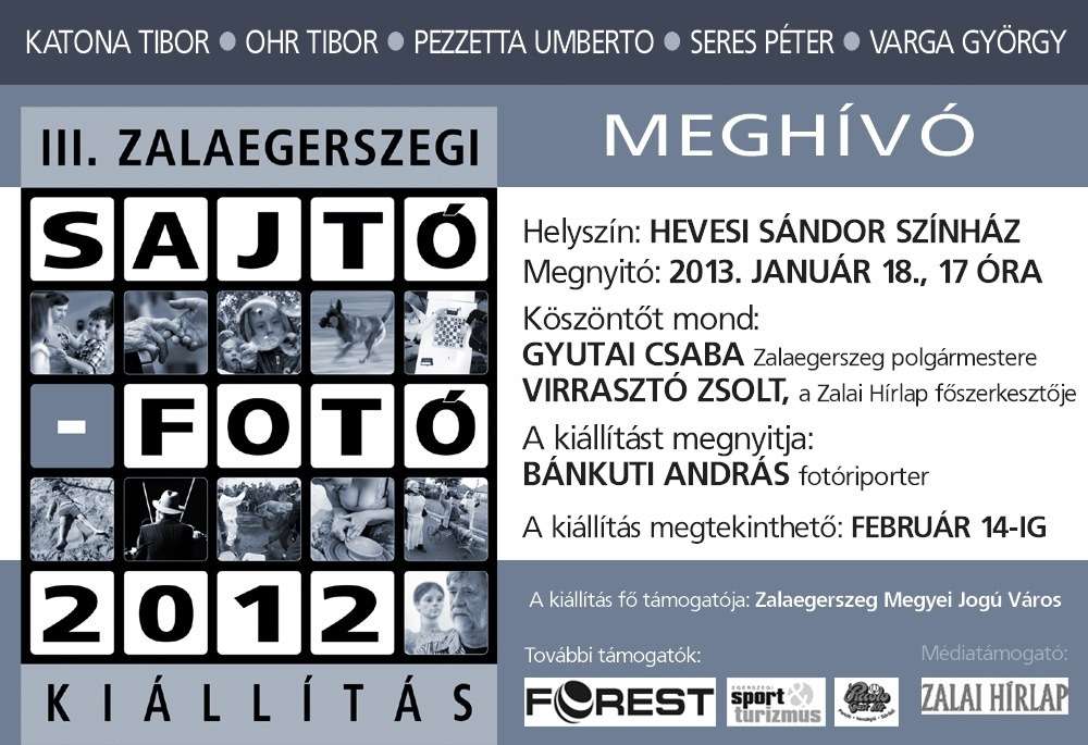 III. Zalaegerszegi Sajtófotó 2012