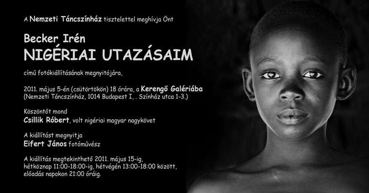 Becker Irén: Nigériai Utazásaim - fotókiállítás