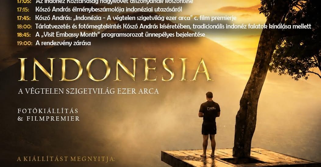 🇮🇩 INDONÉZIA – A végtelen szigetvilág ezer arca 🌴📸🎬 - Fotókiállítás és film premier