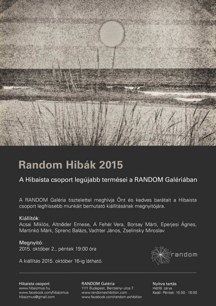 Random Hibák 2015 – A Hibaista csoport kiállítása
