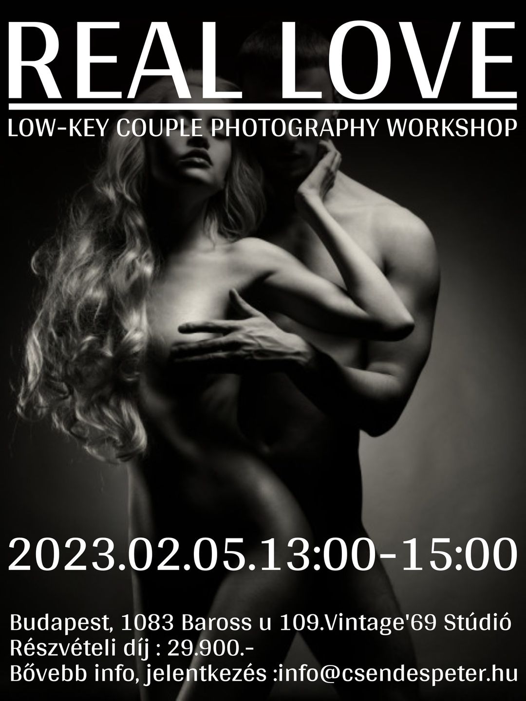 REAL LOVE - Low-key couple photography workshop. Igazi szerelem -nagykontrasztú páros fotós workshop