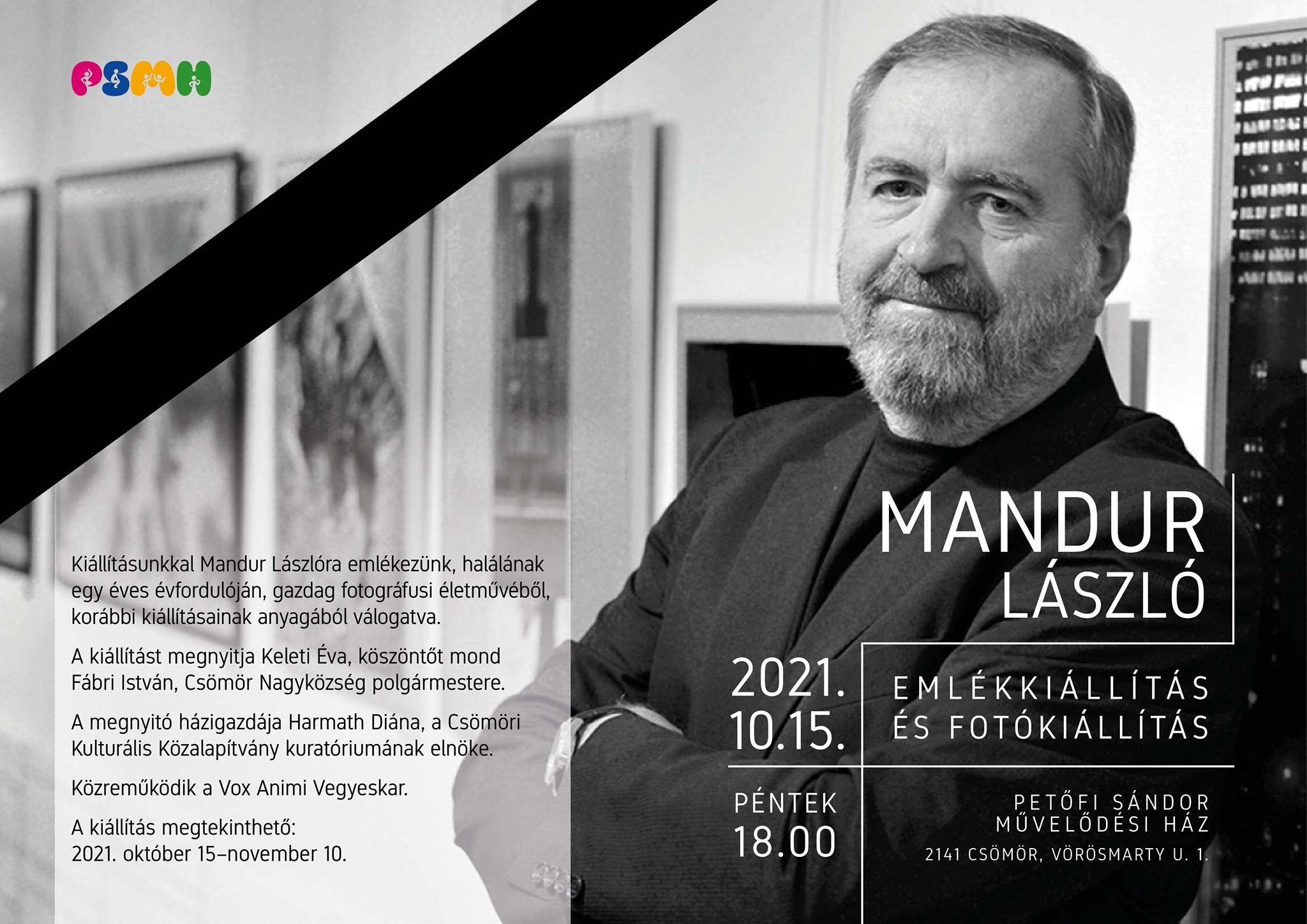 Mandur László emlékkiállítás-fotó kiállítás
