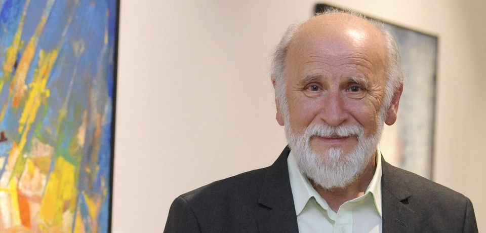Finisszázs Molnár Lászlóval a Fénylepel c. kiállításon
