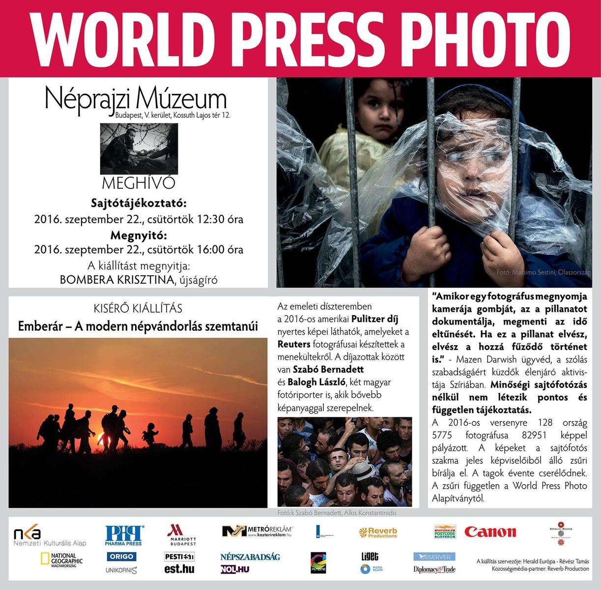 World Press Photo kiállítás megnyitó