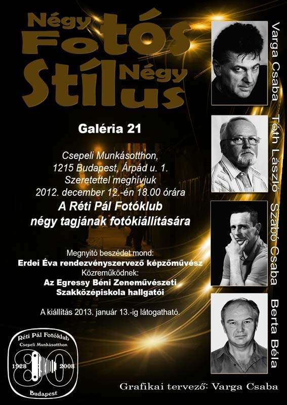 Négy Fotós - Négy Stílus