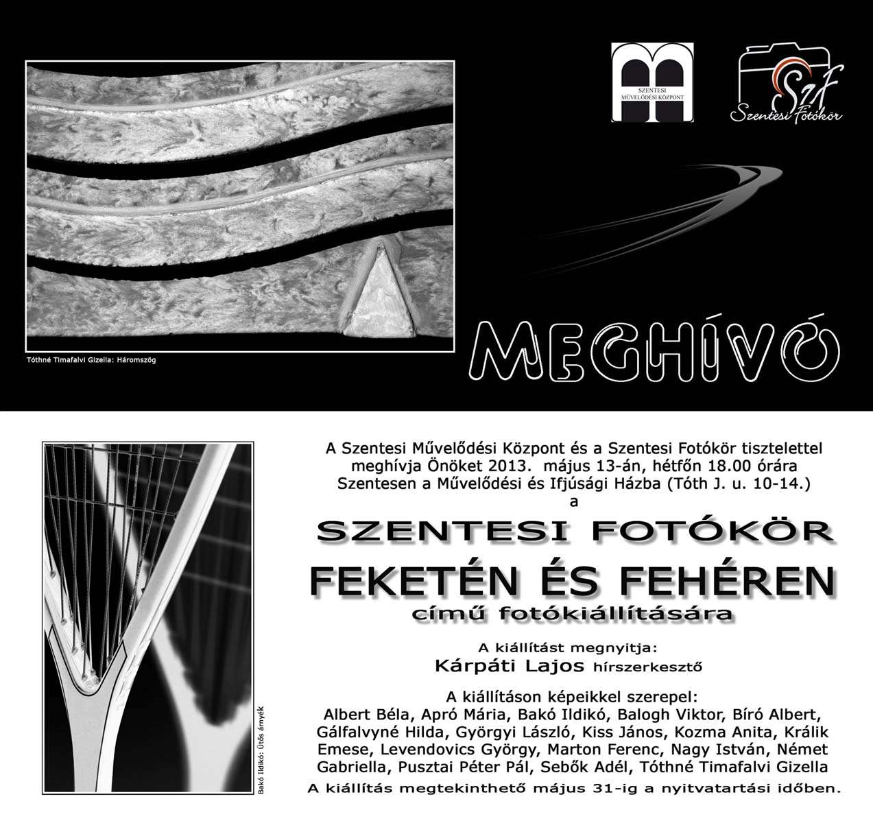 Szentesi Fotókör: Feketén és fehéren