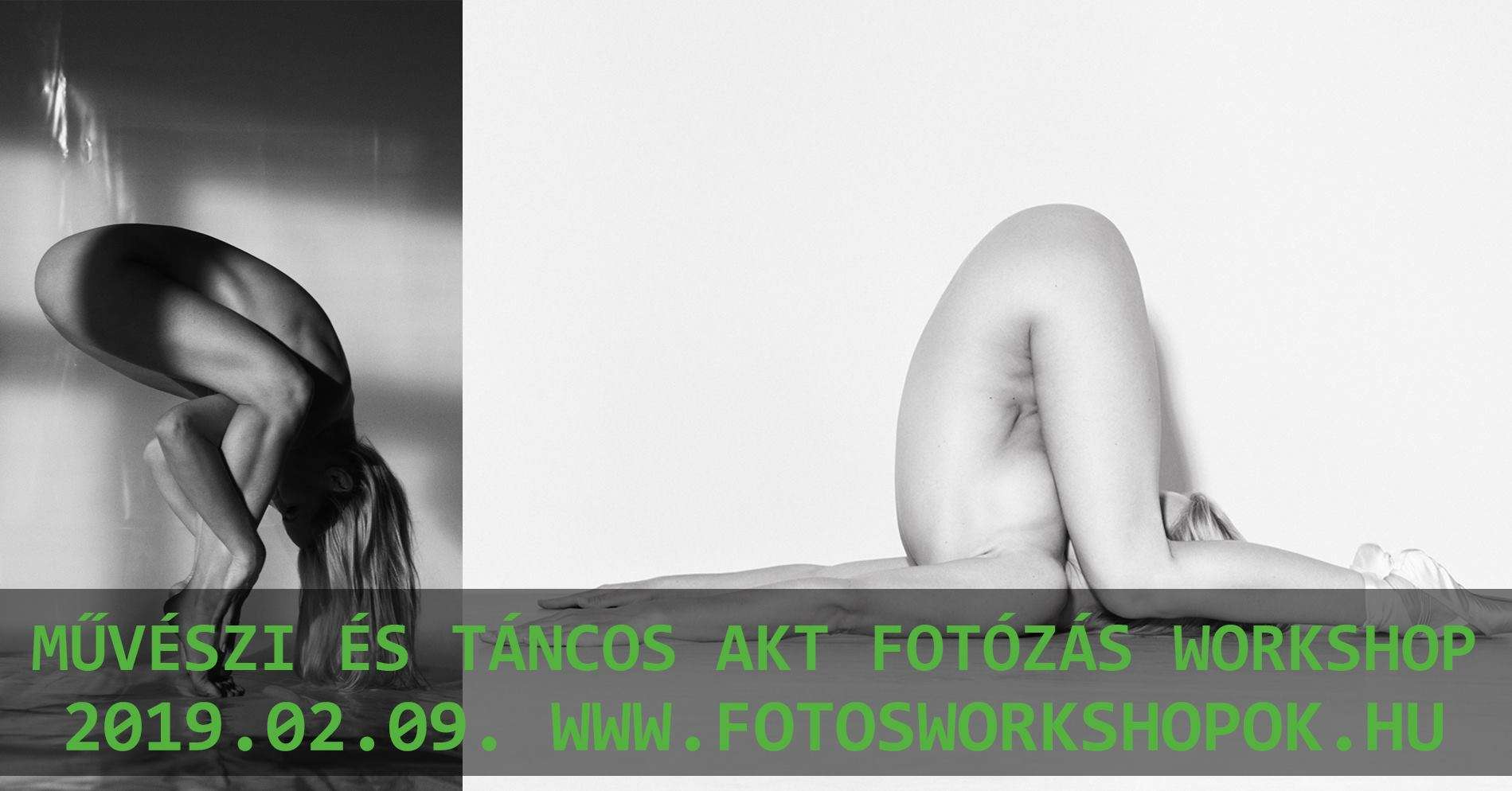 Művészi és táncos akt fotózás workshop