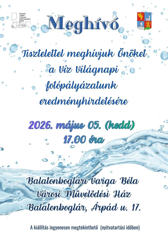 VÍZ VILÁGNAPJA KIÁLLÍTÁSMEGNYITÓ📸