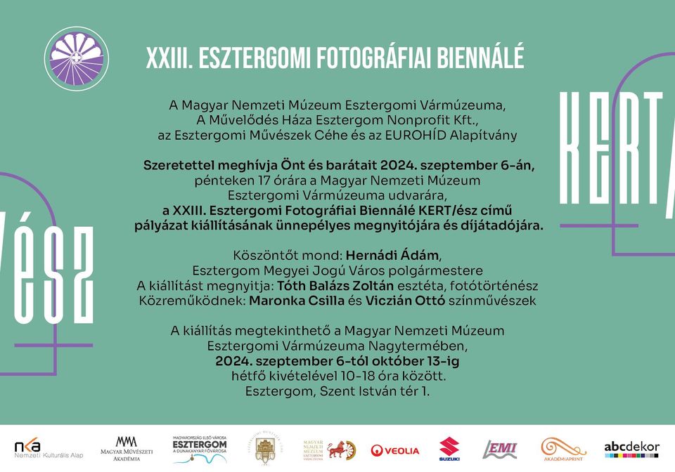 XXIII. Esztergomi Fotográfia Biennálé KERT/ész - Megnyitó