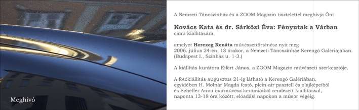 Kovács Kata és dr. Sárközi Éva: Fényutak a Várban
