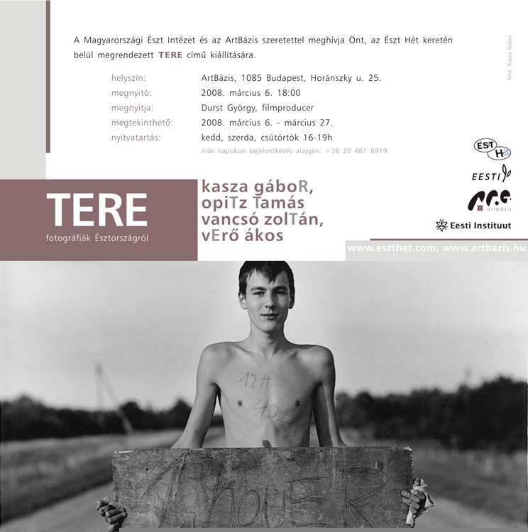 Artbázis: TERE – Kasza Gábor, Opitz Tamás, Vancsó Zoltán és Verő Ákos kiállítása