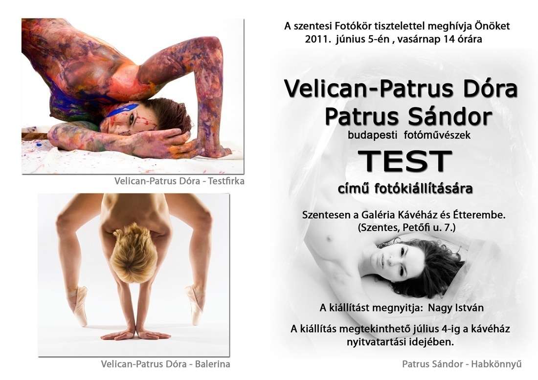 Test - Velican-Patrus Dóra és Patrus Sándor fotóművészek kiállítása Szentesen