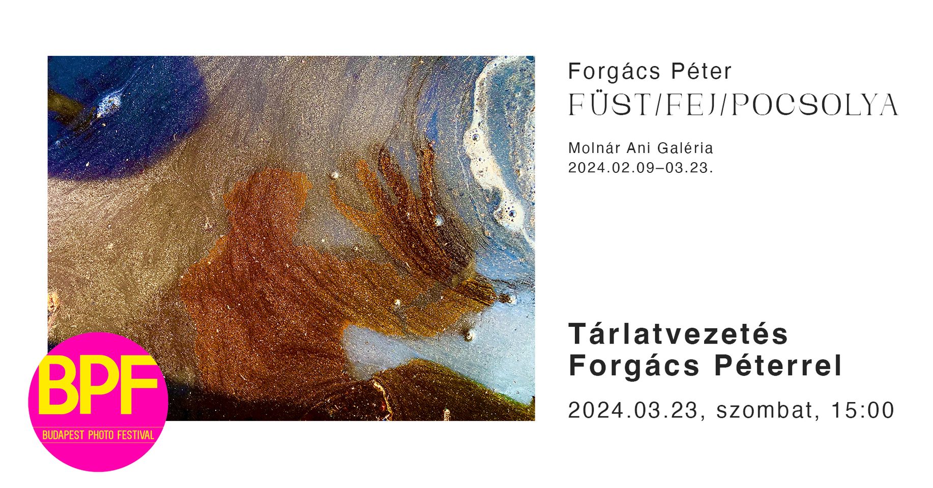 Füst / Fej / Pocsolya - Tárlatvezetés Forgács Péterrel