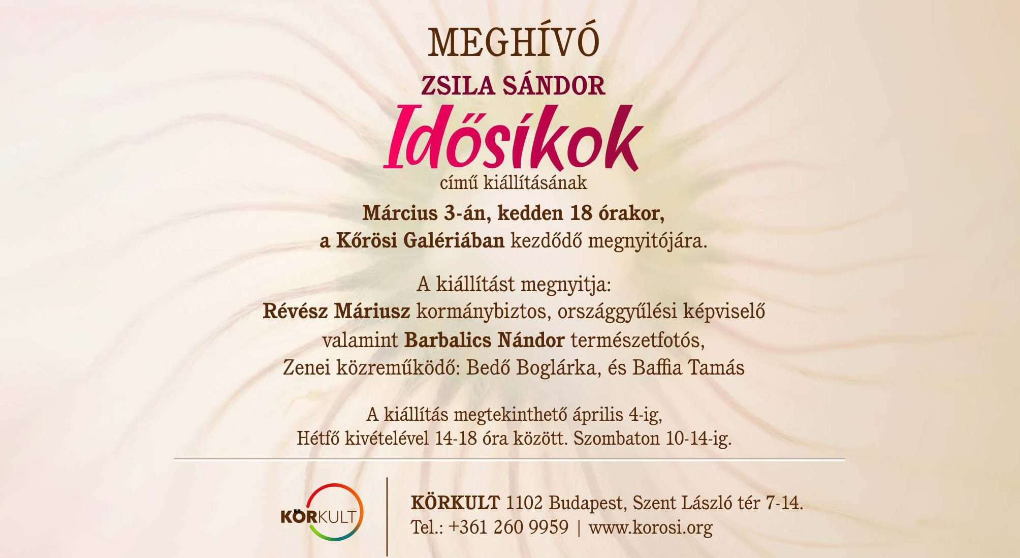 Zsila Sándor: Idősíkok - fotókiállítás megnyitó