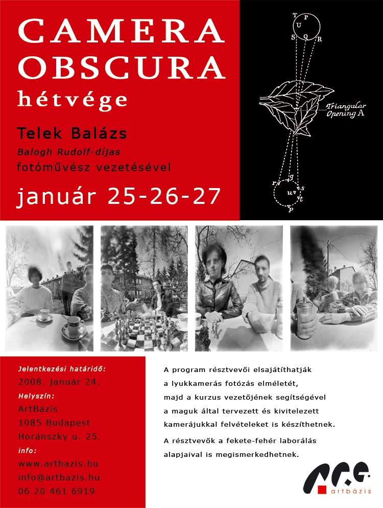 Artbázis: A camera obscura világa – Telek Balázs 20 órás kurzusa