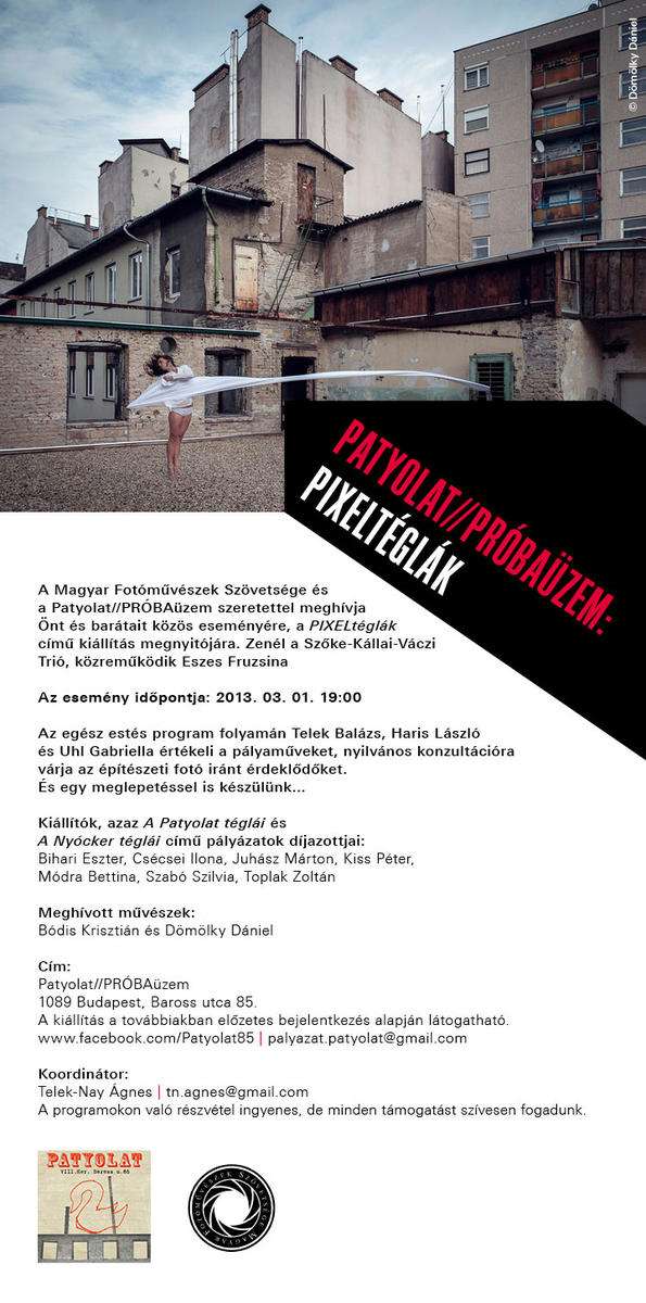PIXELtéglák a Patyolat//PRÓBAüzemben