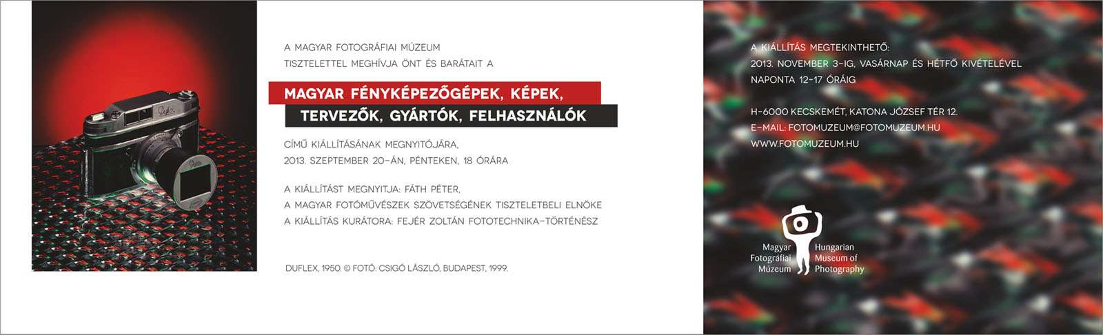 Magyar fényképezőgépek, képek, tervezők, gyártók, felhasználók
