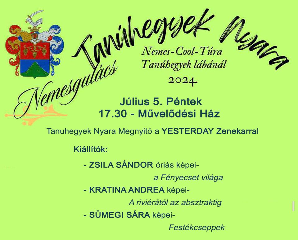 Tanuhegyek Nyara: Zsila Sándor kiállításával