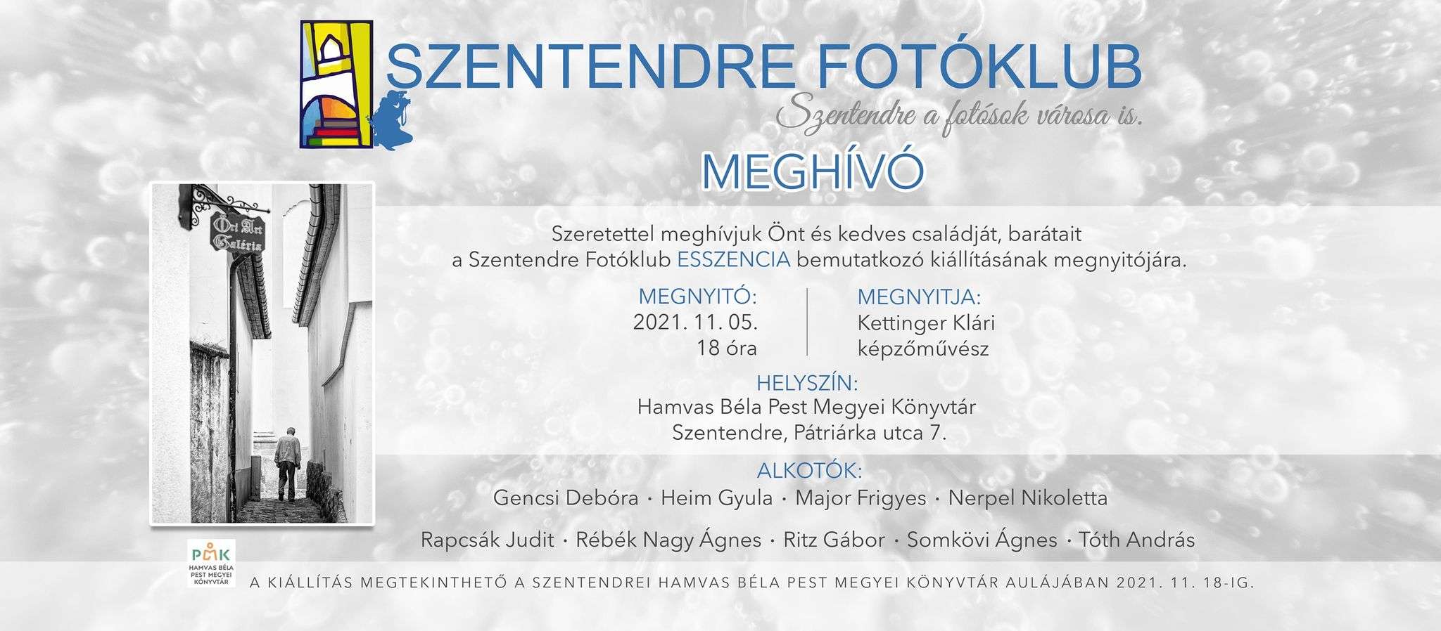 Szentendre Fotóklub: Esszencia - kiállításmegnyitó