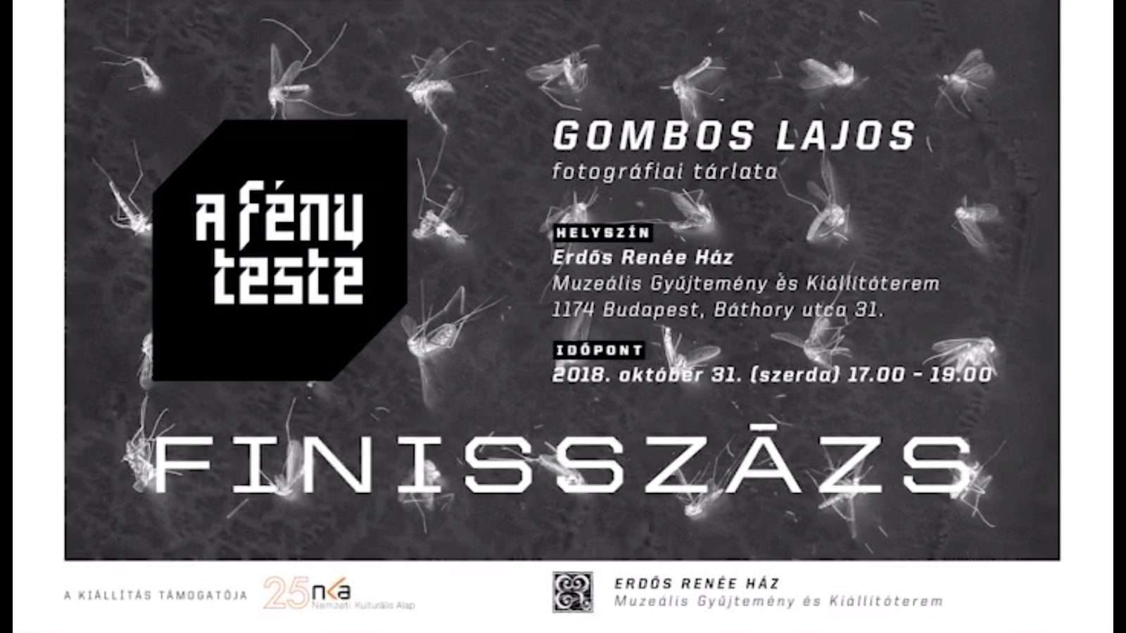 Finisszázs – A FÉNY TESTE / Gombos Lajos fotográfiái