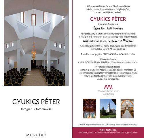 Gyukics Péter: Ég és föld találkozása - templomépítészetben