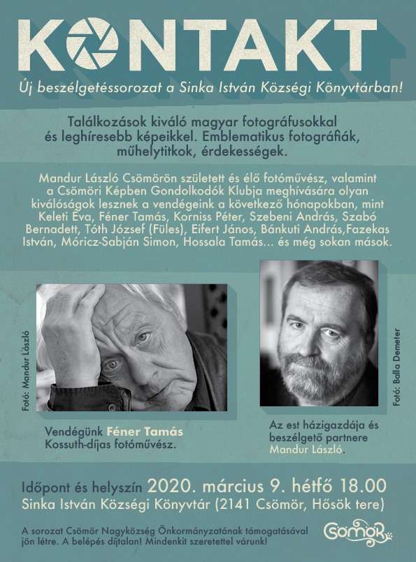 Kontakt fotósklub - beszélgetés Féner Tamás fotóművésszel