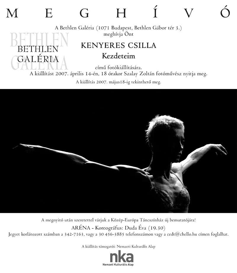 Kenyeres Csilla: Kezdeteim