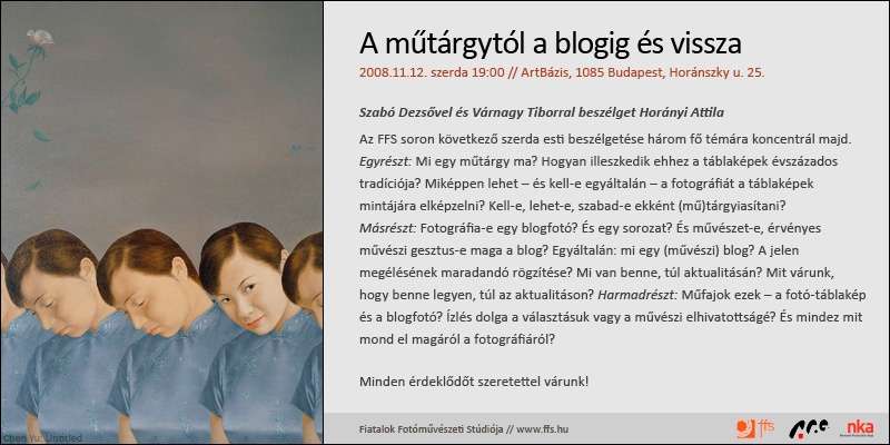 A műtárgytól a blogig és vissza